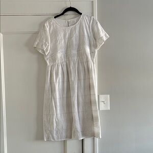 Seraphine White Mini maternity/nursing Dress